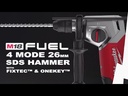 M18 FHX-0X - Perforateur SDS+ 26mm FUEL, FIXTEC, 18V - MILWAUKEE