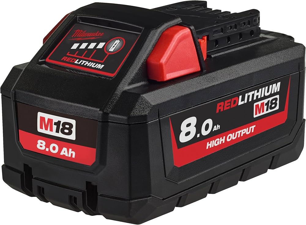 MILWAUKEE M18 HB8 - 18V 8,0Ah HIGH-OUTPUT Red Lithium - système M18 