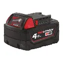 MILWAUKEE M18 B4 - 18V 4,0Ah Red Lithiumn - système M18 