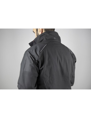 Veste bicolore stretch GRIS NUIT / NOIR - AXONE 2325 - LMA