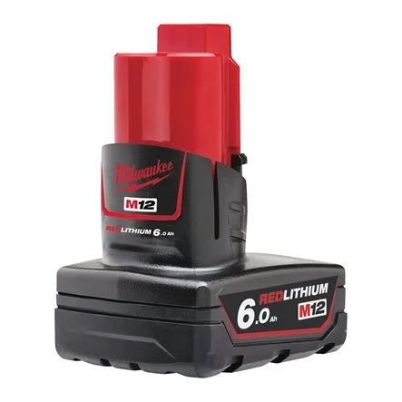 Batterie 12V 6,0Ah - M12 B6 - Red Lithium - MILWAUKEE - 4932451395 