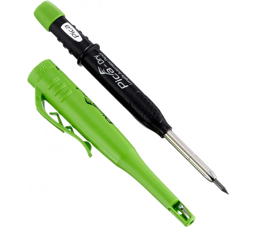 Crayon de chantier - Marqueur à Pointe télescopique Dry Graphite, Vert - PICA - 3030