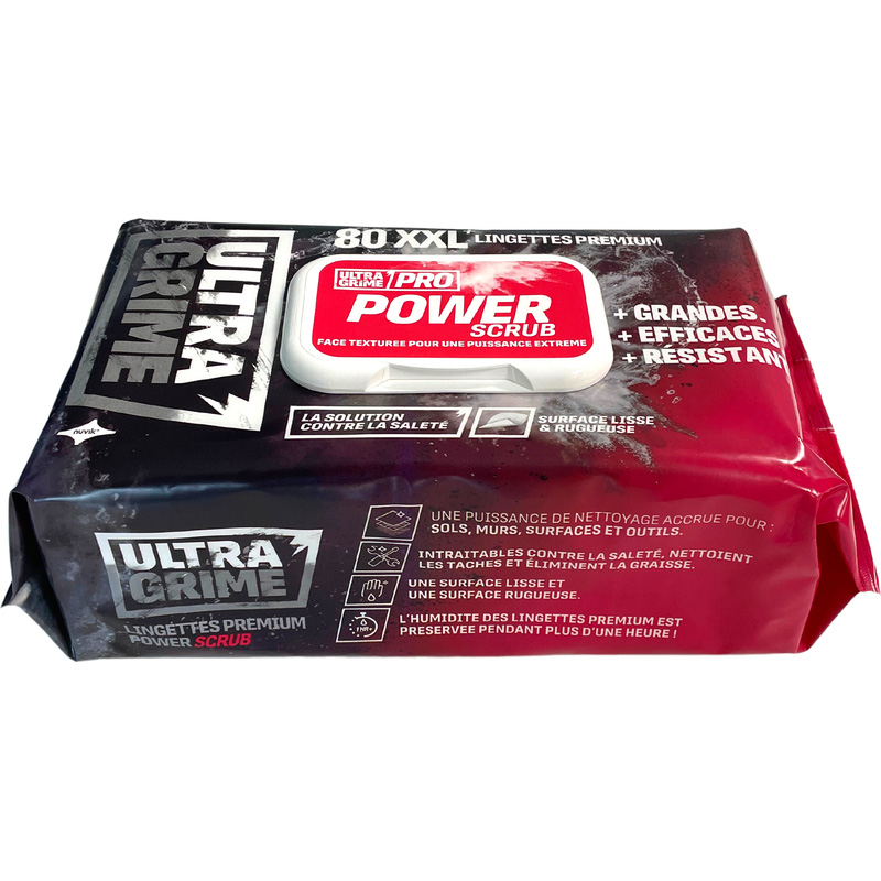 Lingettes Nettoyantes Biface Rugeuse Ultragrime Pro 80 Lingettes - ULTRAGRIME - FR5920