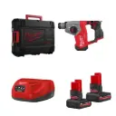 PERFORATEUR SDS+ 16MM - 12V - FHAC16-502X - Avec 2 batteries 5,0 Ah + chargeur + HD Box - MILWAUKEE - 4933499185