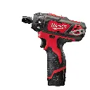 Perceuse visseuse 12V - M12 BD-202C - Avec 2 batteries 2,0Ah + chargeur + Coffret de transport - MILWAUKEEE - 4933441900 