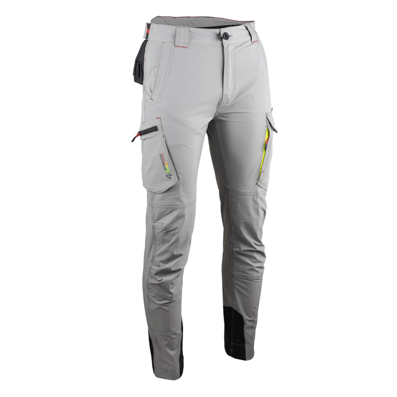 Pantalon cargo stretch 4 WAY homme GRIS SOFT - PLASMA 1842 - LMA