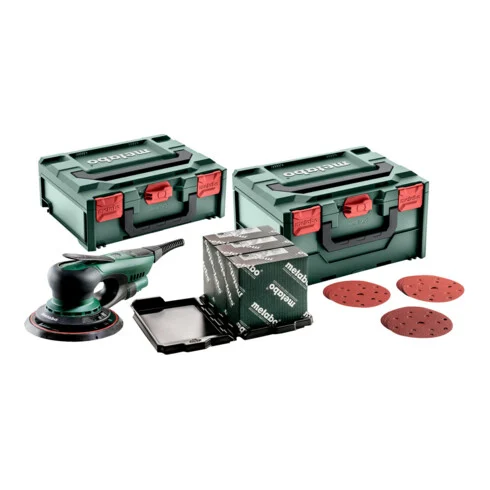 [691039000] Ponceuse excentrique 150mm filaire 350W -SET SXE150-5.0 BL - METABO - 691039000