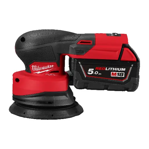 [4933498254] Ponceuse orbitale excentrique 125mm - M18 FROS125-502X - Avec 2 batterie 5.0Ah + chargeur + HD box - MILWAUKEE - 4933498254