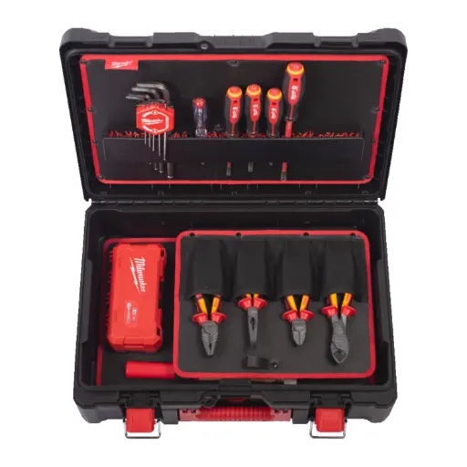 [4932499466] Ensemble de 62 pièces d'outils avec coffret Packout pour Électricien - MILWAUKEE - 4932499466