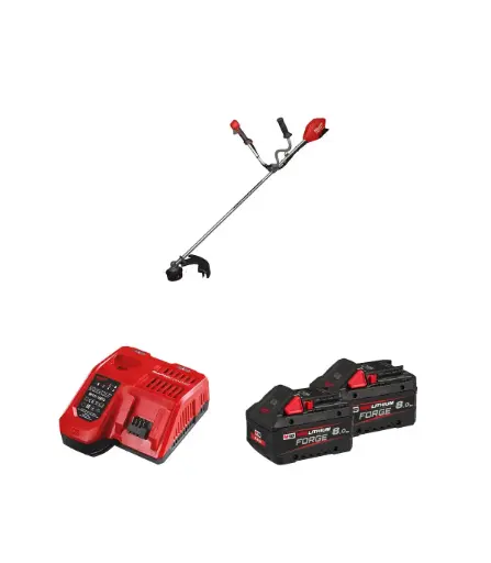[4933499211] Débroussailleuse 18V FUEL -M18 FBCU-802 - Avec 2 batterie 8,0 Ah + Chargeur - MILWAUKEE - 4933499211