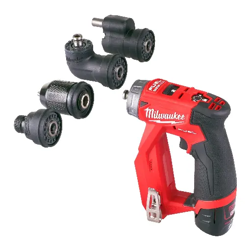 [4933464979] Perceuse / Visseuse FUEL à mandrin amovible M12 FDDXKIT-202X - Avec 2 batteries + chargeur + HD box - MILWAUKEE - 4933464979