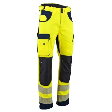 Pantalon de travail haute visibilité - Authentic - jaune fluo /bleu fo - LMA - 1667